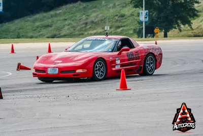 What happens when a cone from a previous run hits another cone in Autocross?