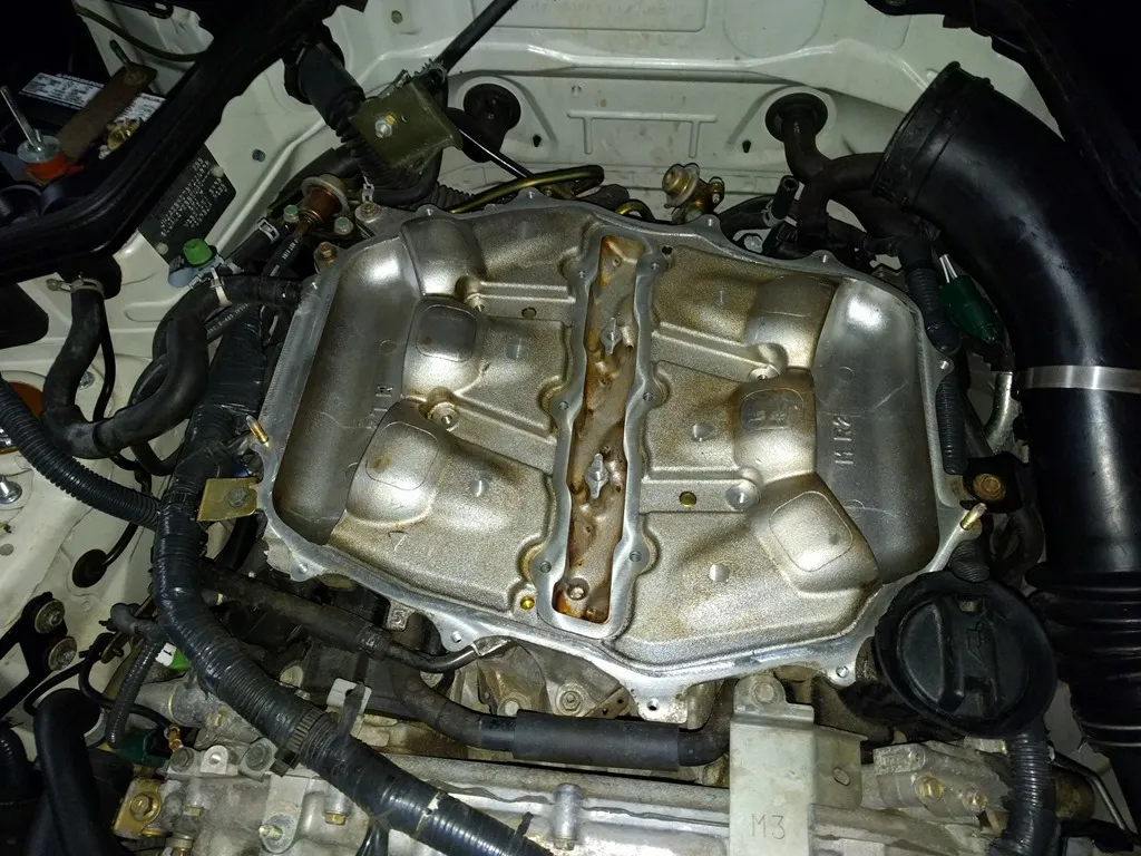 Lower intake manifold after cleaning