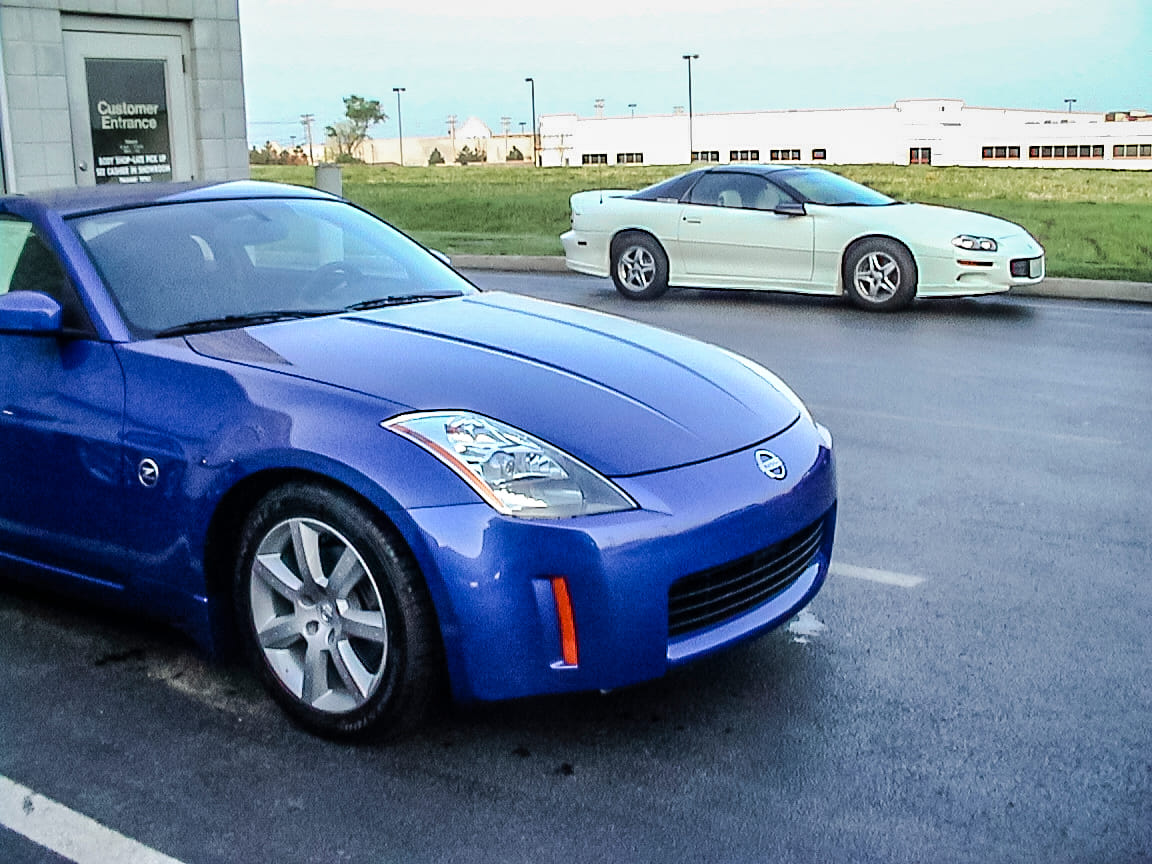 2003 Nissan 350Z at Pickup with my 1999 Z-28 in the background