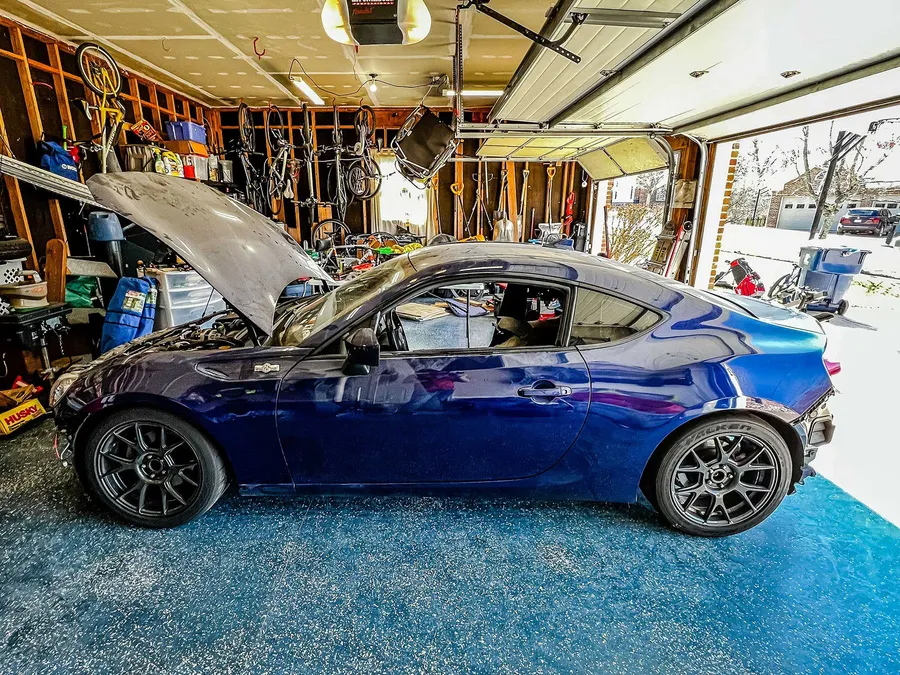 Follow one car owner's journey of parting out a 2016 Scion FR-S, from wheel removal to selling off OEM parts and SSC suspension bits.