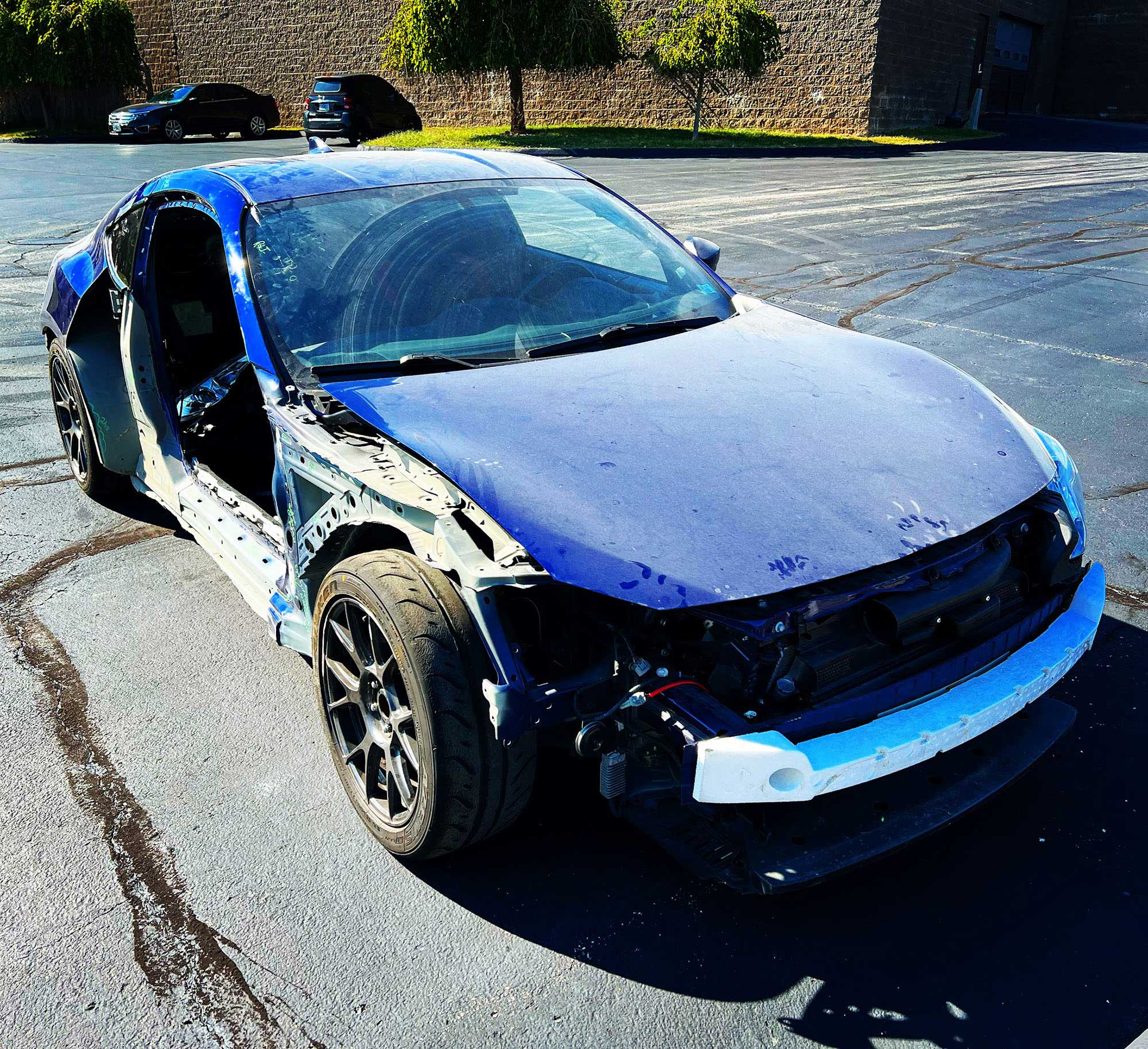 Scion FR-S with parts removed