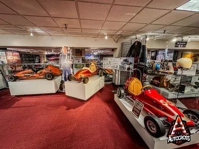 Kurt Russell and family racing items  at Museum of Speed in Lincoln Nebraska